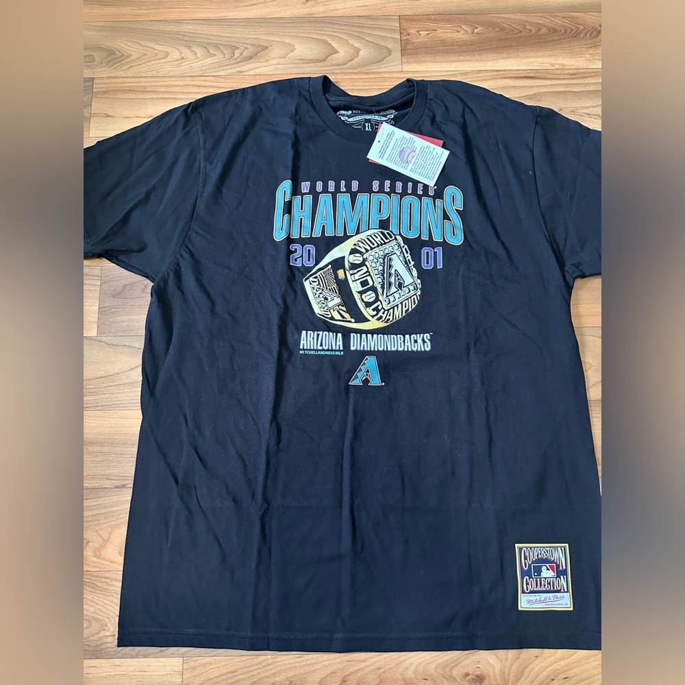 Mitchell & Ness MLB Arizona Diamondbacks Mens XL Retro Vintage Style T-Shirt